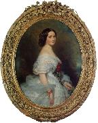 Franz Xaver Winterhalter Anna Dollfus, Baronne de Bourgoing oil painting on canvas